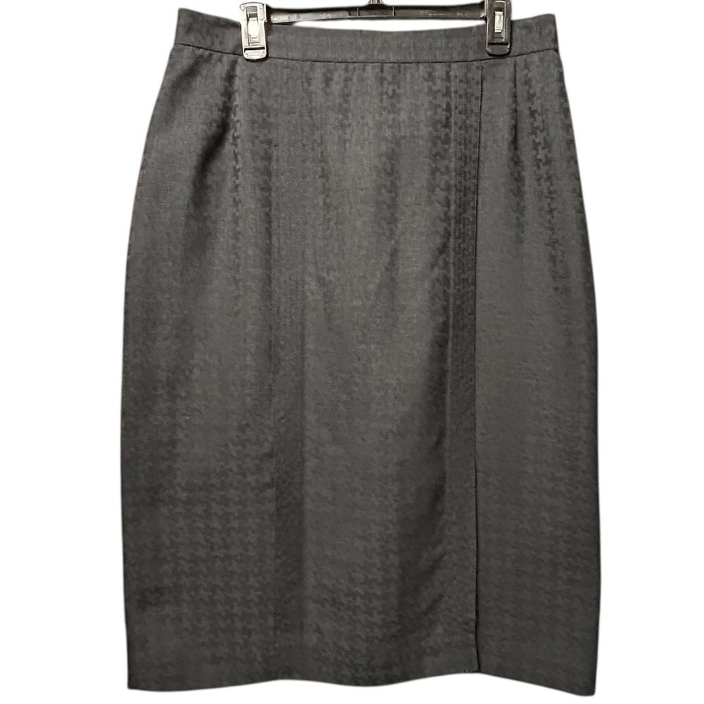 Lilli Ann Collection Black Pleated Midi Length Skirt Women's Vintage-L-Union